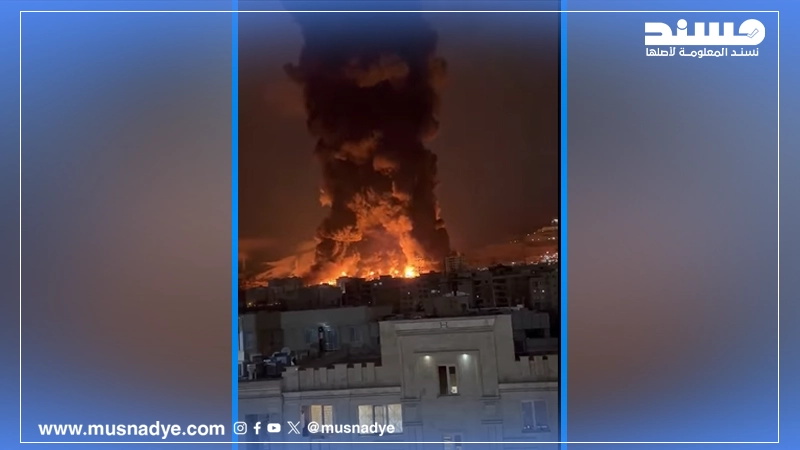 فيديو الحريق في طهران قديم ويعود إلى 8 مارس، وليس قصف اليوم