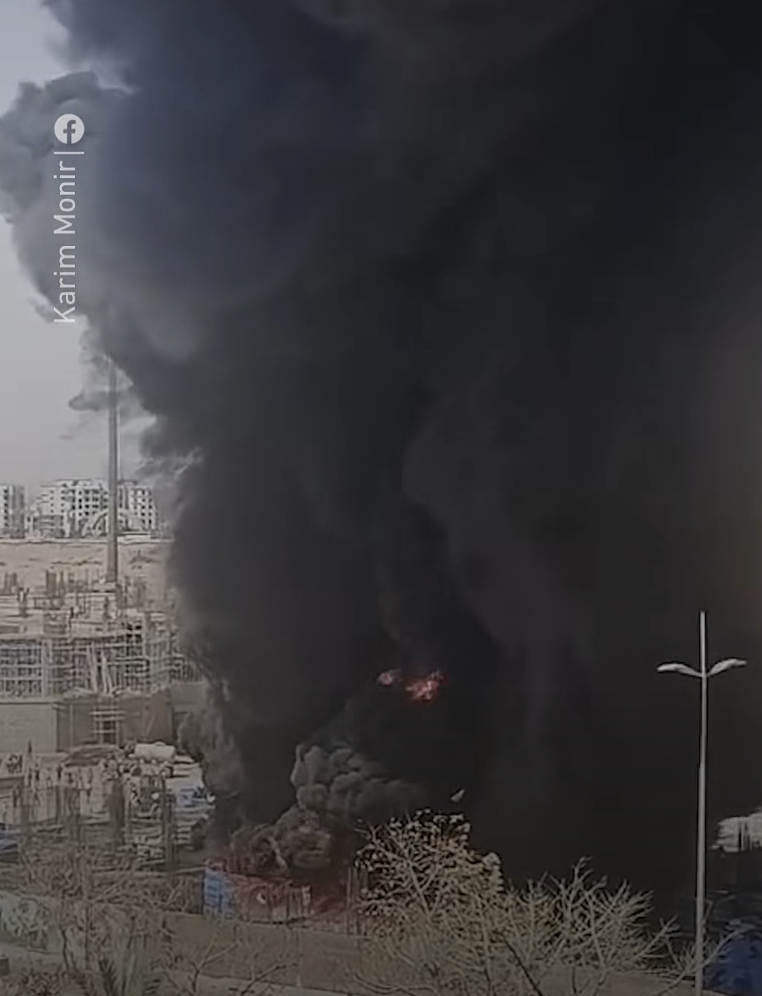 حريق القاهرة لا علاقة له بأي هجوم إيراني