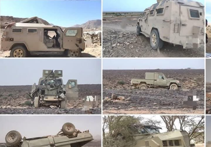 الصور من معارك مأرب عام 2021 وليست من حضرموت