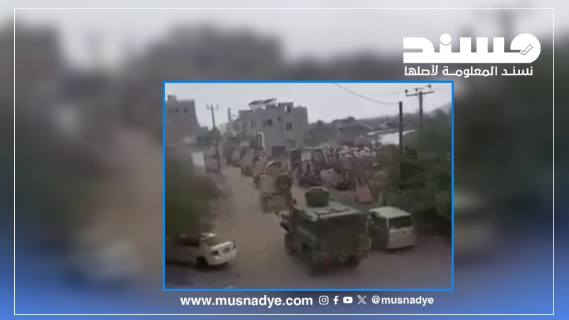 فيديو مضلل لعربات للقوات الحكومية في عدن وليس حوثية في التربة