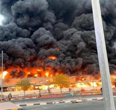 لا صحة للصورة المتداولة على أنها توثق حريق أبوظبي 2025