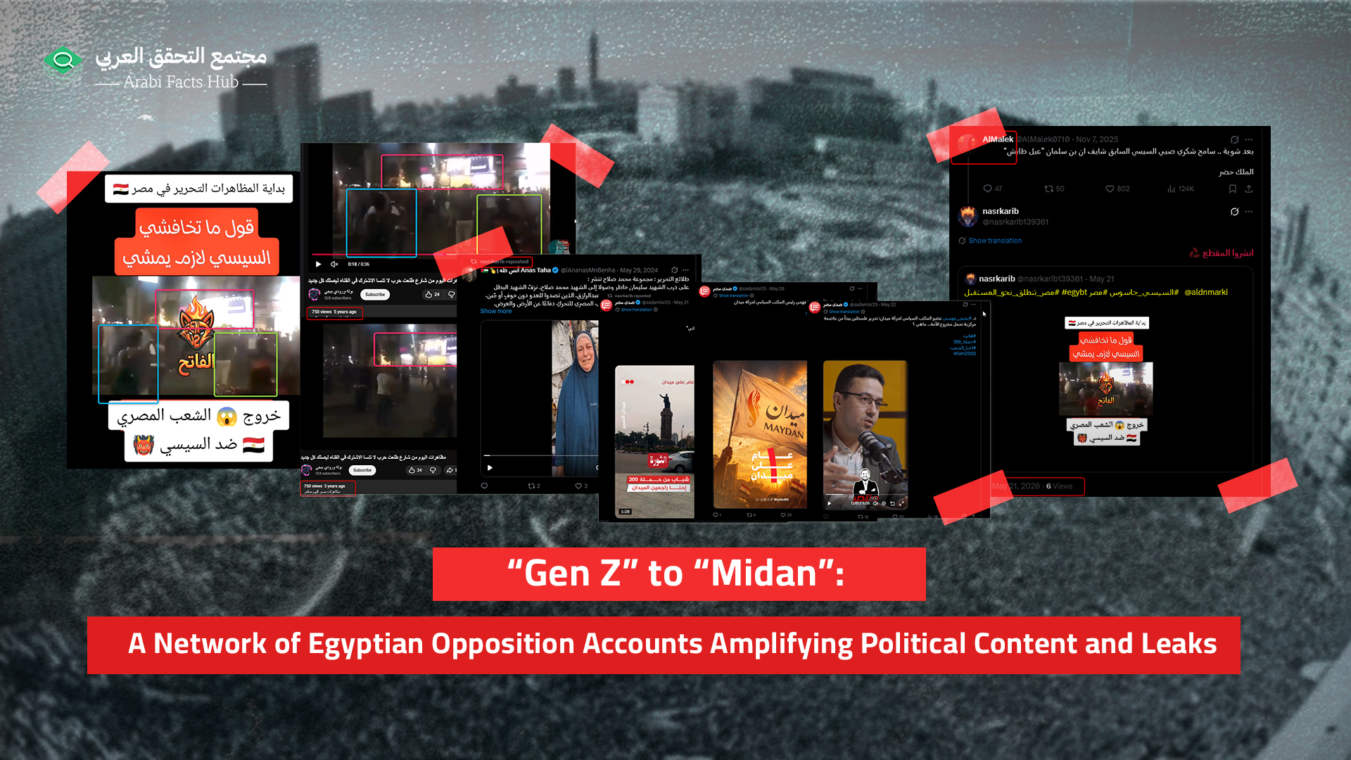 “Gen Z” to “Midan”: A Network of Egyptian Opposition Accounts Amplifying Political Content and Leaks