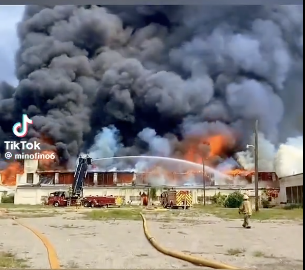 انتشار فيديو لحريق في ميشيغان مع الادعاء أنه على ديمونا