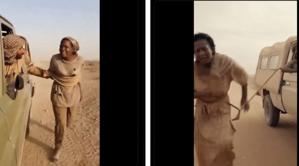 انتشار مقطعي فيديو مولّدين بالذكاء الاصطناعي مع الادعاء أنهما من السودان