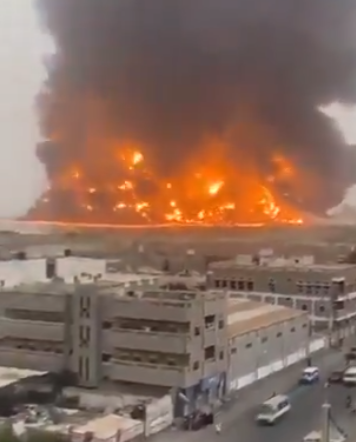 هل هذا الفيديو للقصف الإسرائيلي الأخير على ميناء الحديدة؟