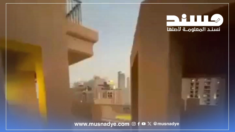 الفيديو لصواريخ إيرانية على دبي وليس في الرياض