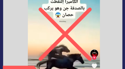 هل هذا فيديو لجني يمتطي حصان؟
